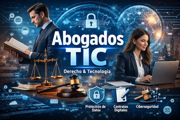 Abogados TIC trabajando en derecho tecnológico, protección de datos y contratos digitales